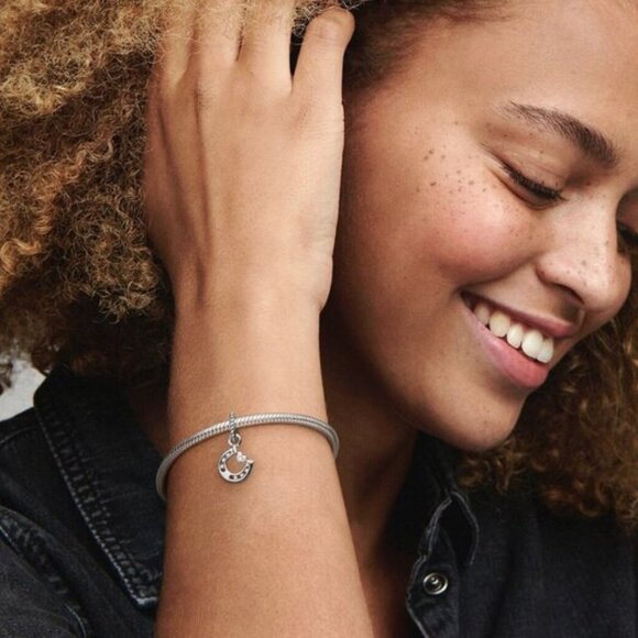 Pandora Good Luck Horseshoe Dangle Charm - Picture 6 of 6